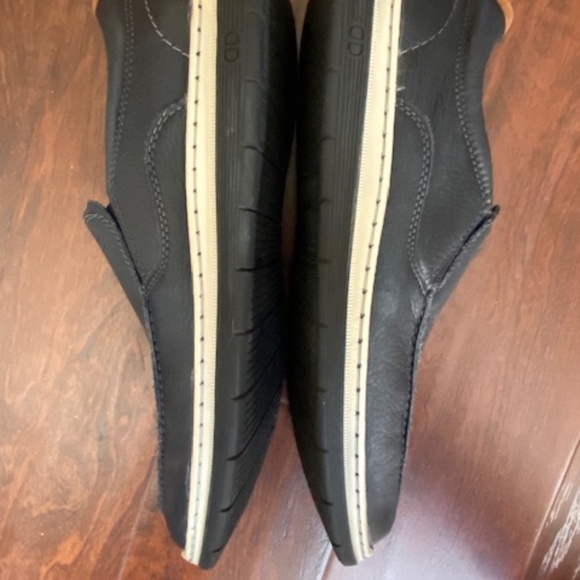 Democrata Brazil Mens Casual Navy Blue Leather Shoes Size 11.5 - Picture 8 of 11